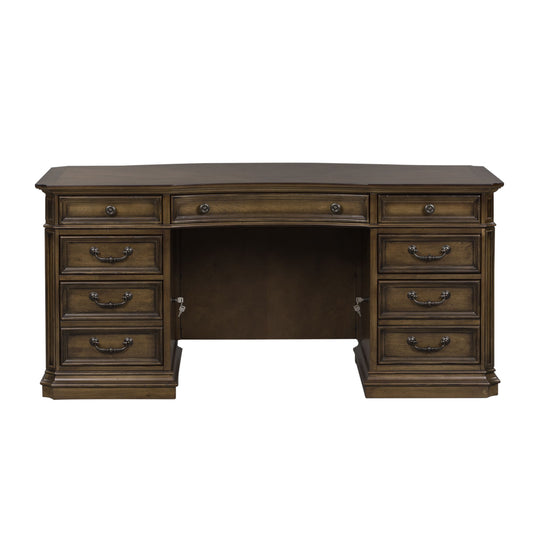 Amelia - Jr Executive Desk Base - Dark Brown
