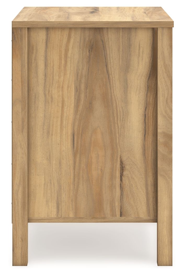 Bermacy - Two Drawer Night Stand - Light Brown