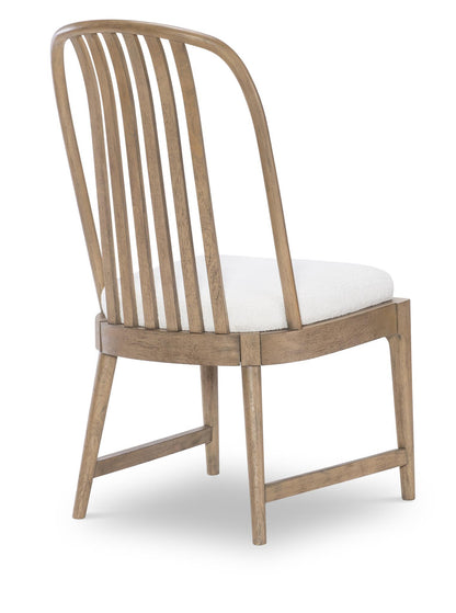 Melrose - Spindle Back Side Chair (Set of 2) - Cloud White And Desert Oak
