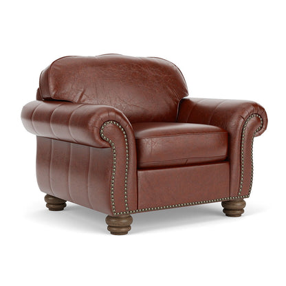 Bexley - Leather Chair, Nailhead Trim