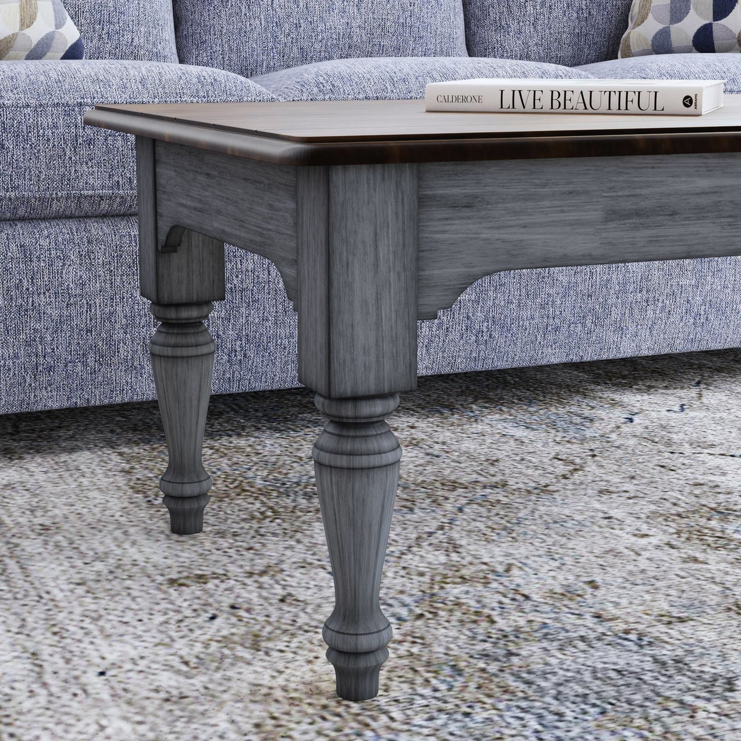 Plymouth - Rectangular Coffee Table - Gray