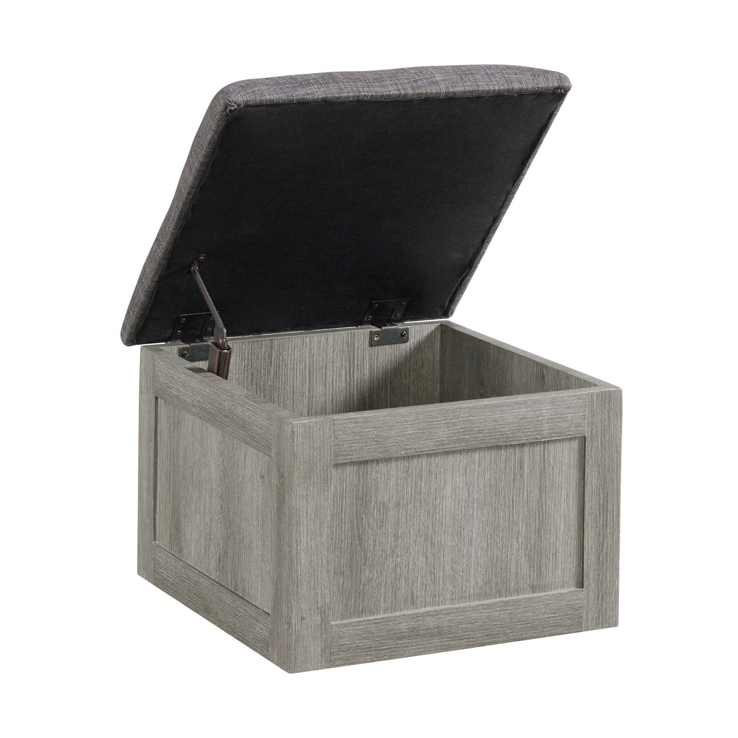 Uster - Coffee Table With Four Storage Stools - Gray