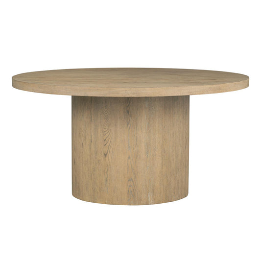 Flow - Round Pedestal Dining Table Base - Sandstone