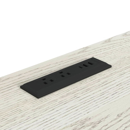 Cambrie - Buffet With LED And Power - Off-White And Natural