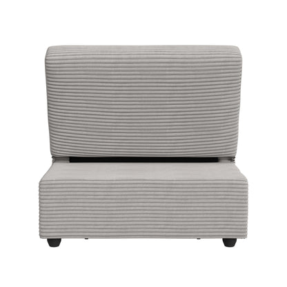 Pluto - Chair With Kidney Pillow, Klik Klak And Pop Up - Coronado Gray