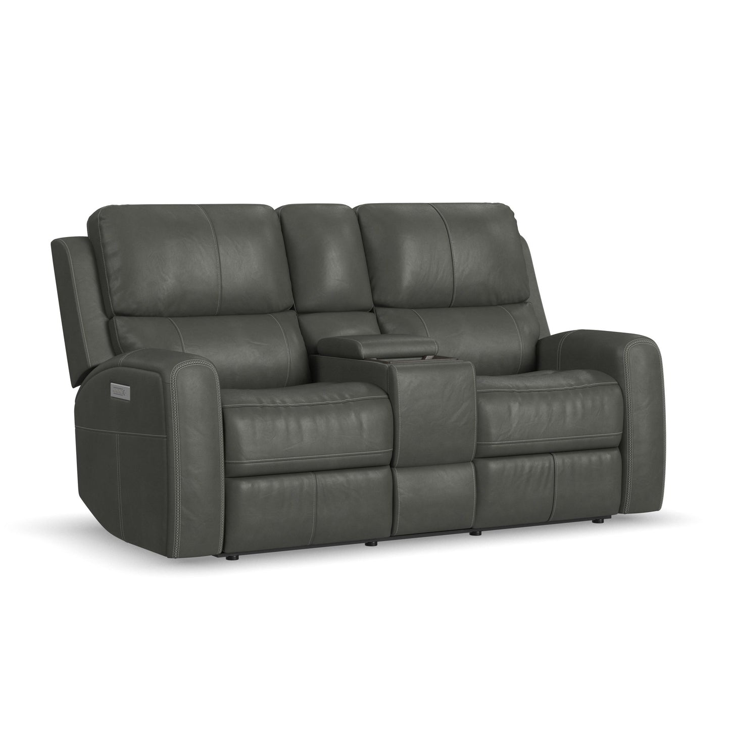 Linden - Power Reclining Loveseat With Console & Power Headrests & Lumbar