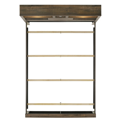 Bailey - Bookcase Panel Bed With Bluetooth