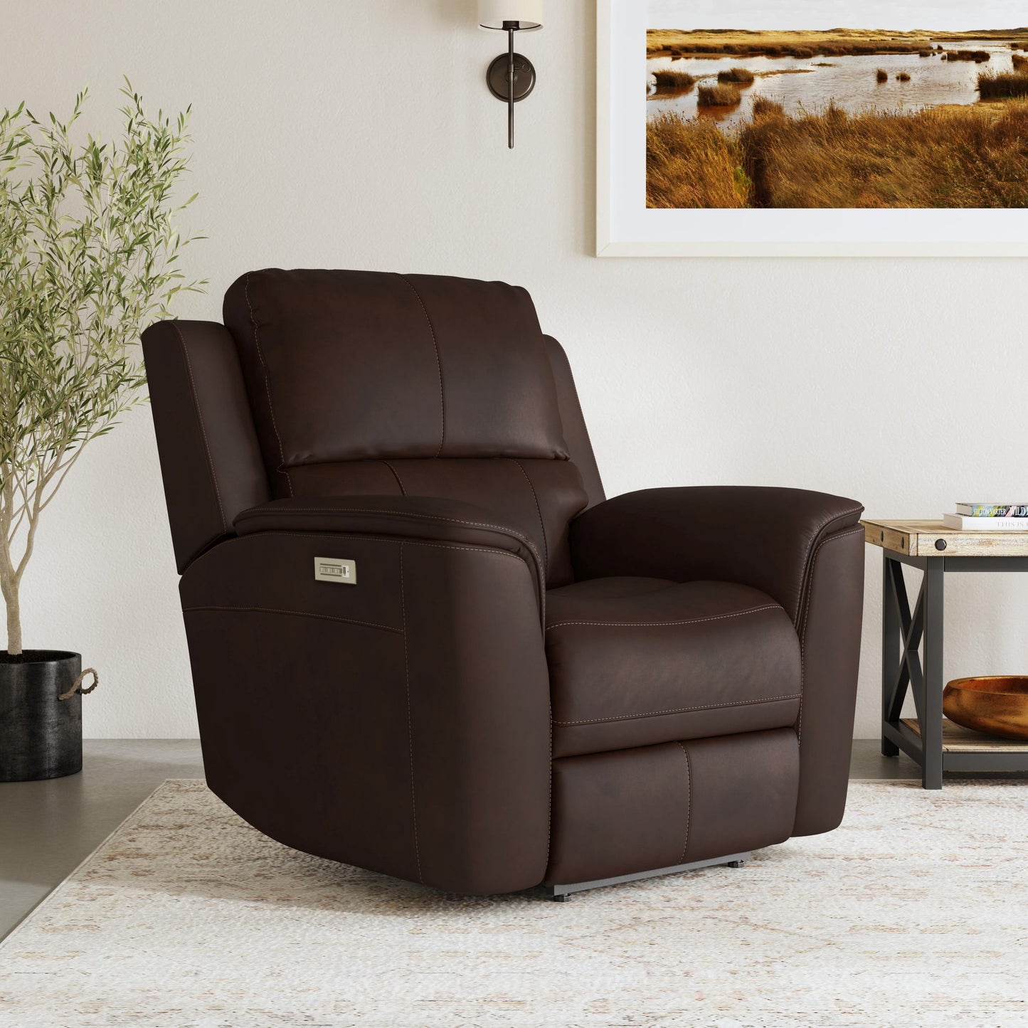 Henry - Power Recliner With Power Headrest & Lumbar