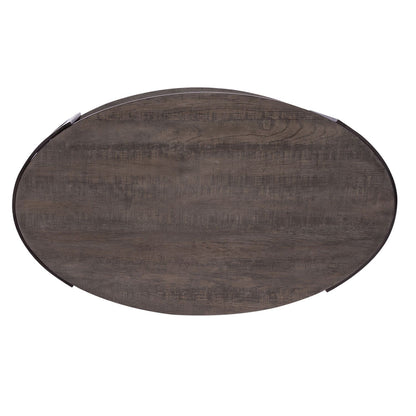 Modern View - Oval Cocktail Table Top - Gauntlet Gray