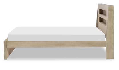 District - Panel Headboard Full - Weathered Oak