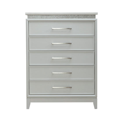 Reflections - 5 Drawer Chest With Lights - White