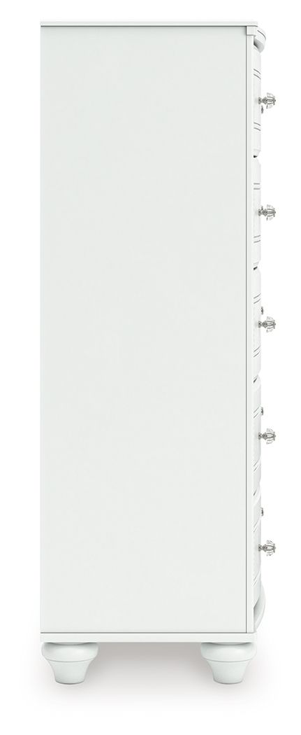Kozlani - Five Drawer Chest - White