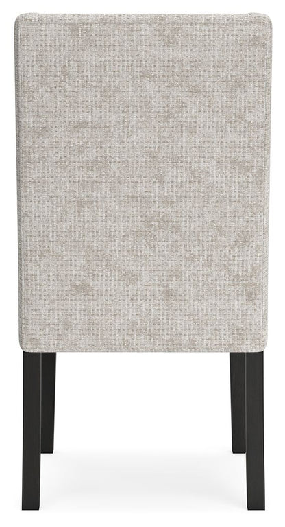 Welltern - Dining Uph Side Chair (Set of 2) - Cream / Black