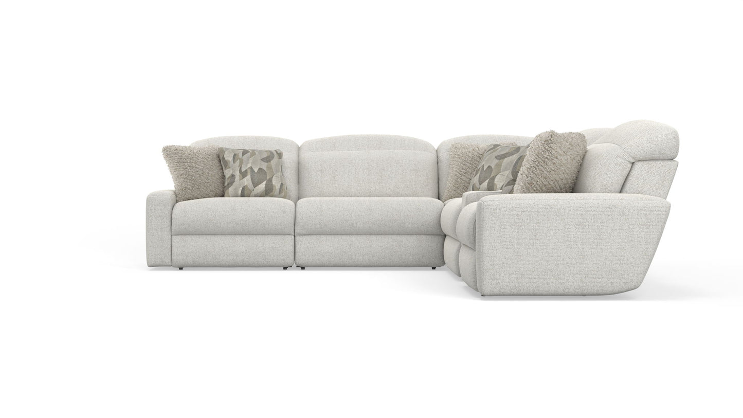 Terrence - Power Adjustable Headrest Power Armless Recliner - Chalk