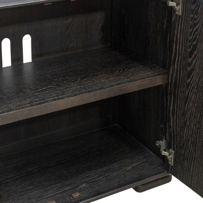 Barlowe - 4 Door Accent Cabinet - Brown