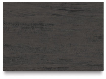 Fraluna - Two Drawer Night Stand - Charcoal