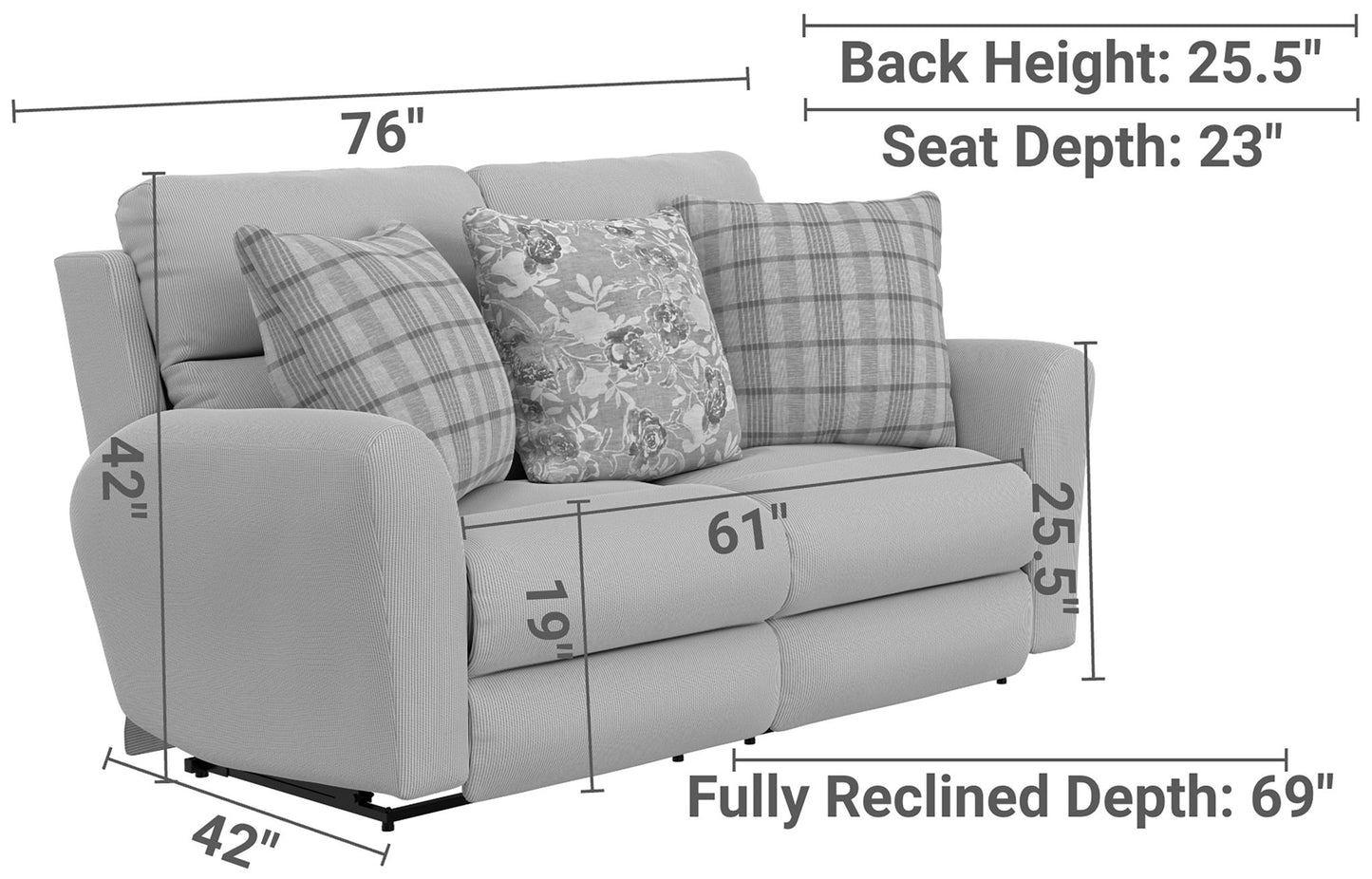 Chappy - Lay Flat Reclining Loveseat