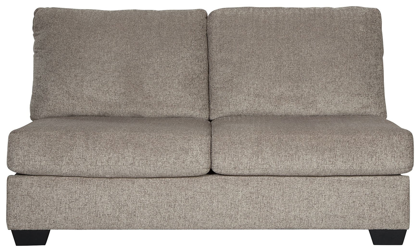 Ballinasloe - Armless Loveseat - Platinum