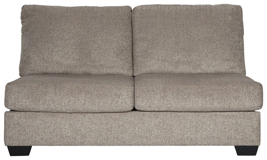 Ballinasloe - Armless Loveseat - Platinum