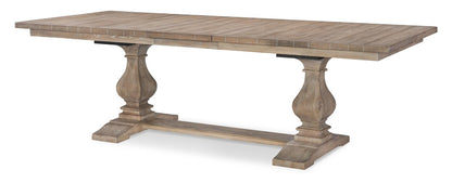 Monteverdi - Complete Rectangular Trestle Table - Sun-Bleached Cypress
