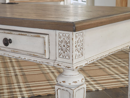 Realyn - Home Office Desk Return - White / Brown