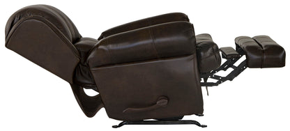 Roberto - Leather Rocker Recliner - Cocoa