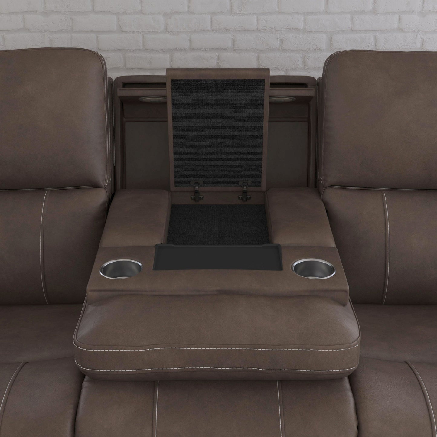 Carter - Power Reclining Sofa With Console & Power Headrests & Lumbar