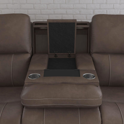 Carter - Power Reclining Sofa With Console & Power Headrests & Lumbar
