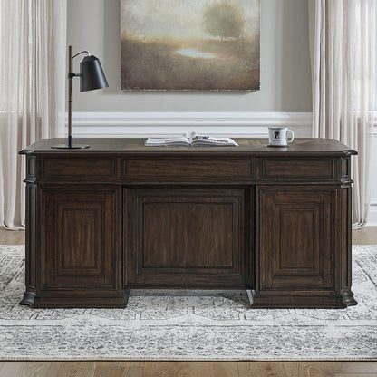 Providence Park - Jr Executive Desk Base - Chateau Brown