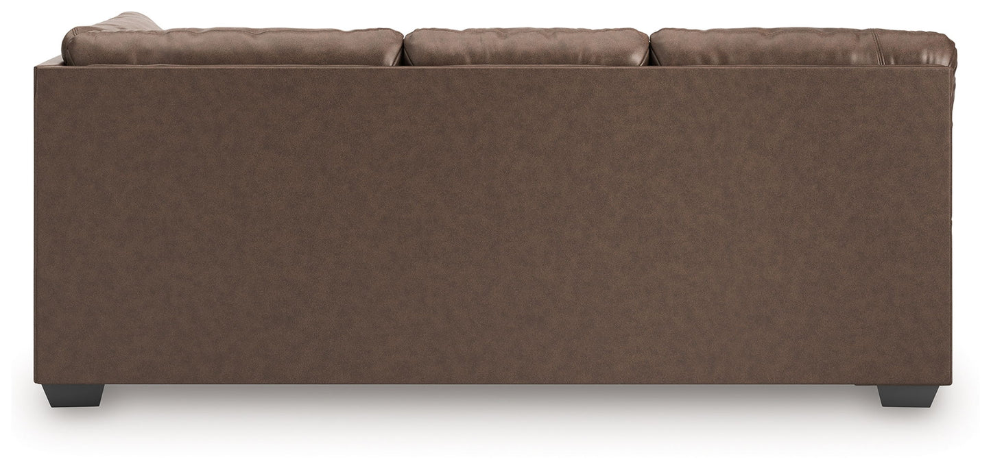 WillowBend - LAF Sofa With Corner Wedge - Umber