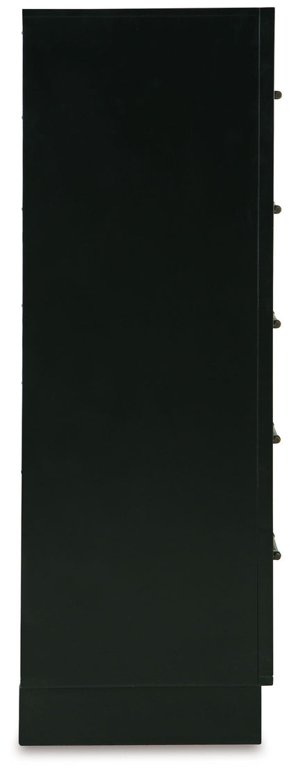 Kraeburn - Five Drawer Chest - Brown / Black