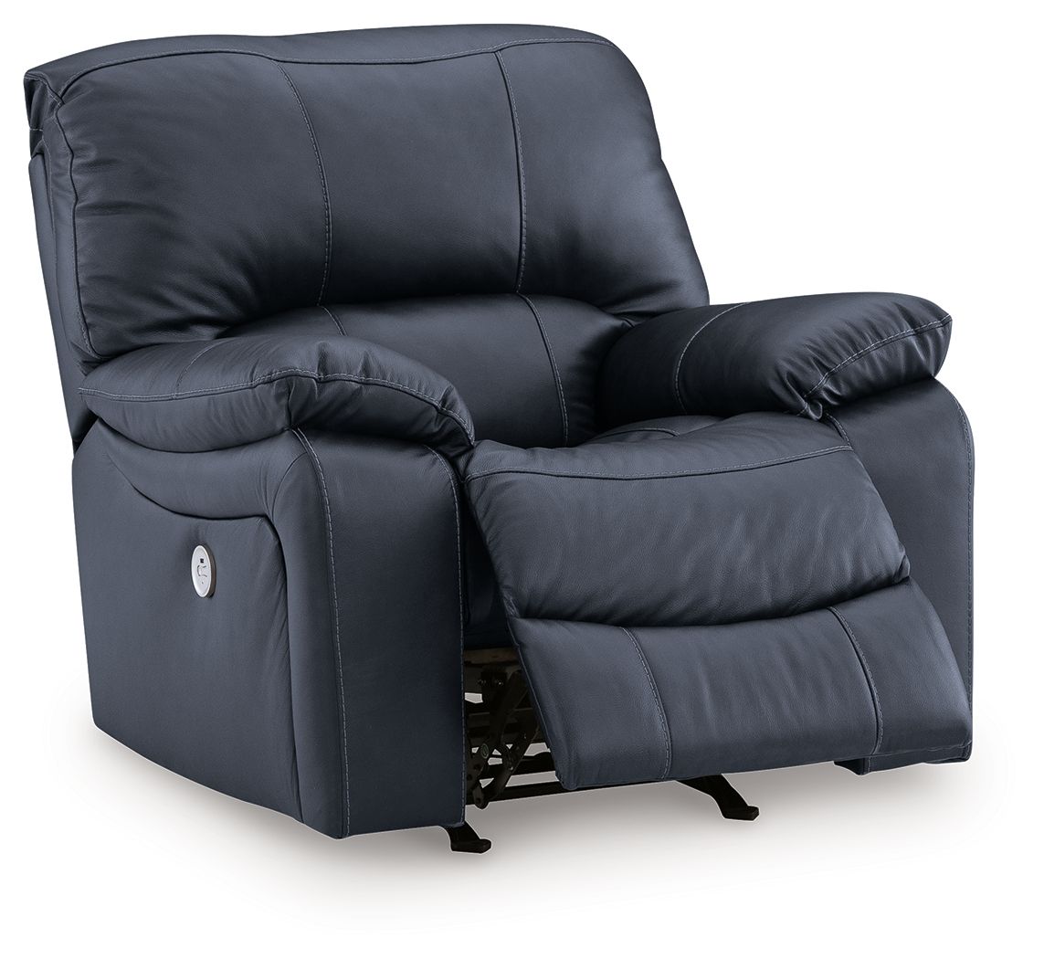 Leesworth - 3 Pc. - Power Reclining Sofa, Power Reclining Loveseat, Power Rocker Recliner - Ocean