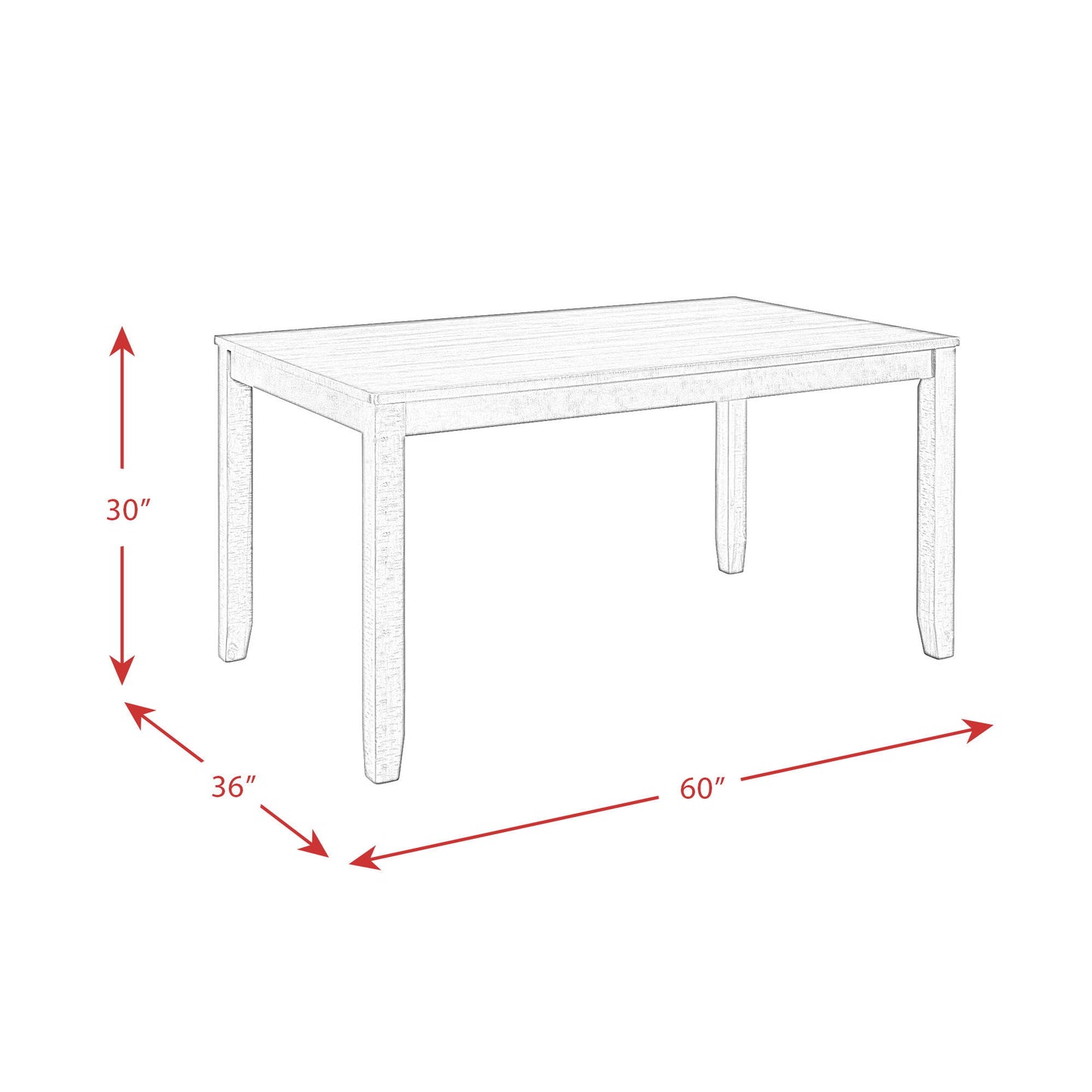 Brock - 7 Piece Dining Set (Table And Six Chairs) - Walnut