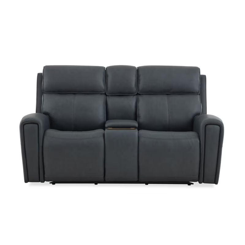Warren - Power Reclining Loveseat With Console, Power Headrest & Lumbar