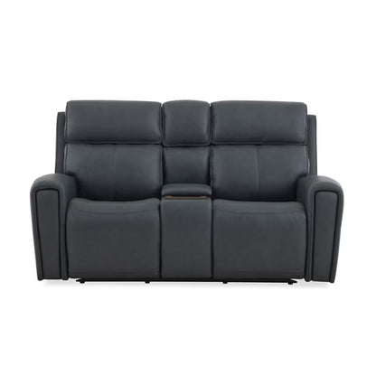 Warren - Power Reclining Loveseat With Console, Power Headrest & Lumbar