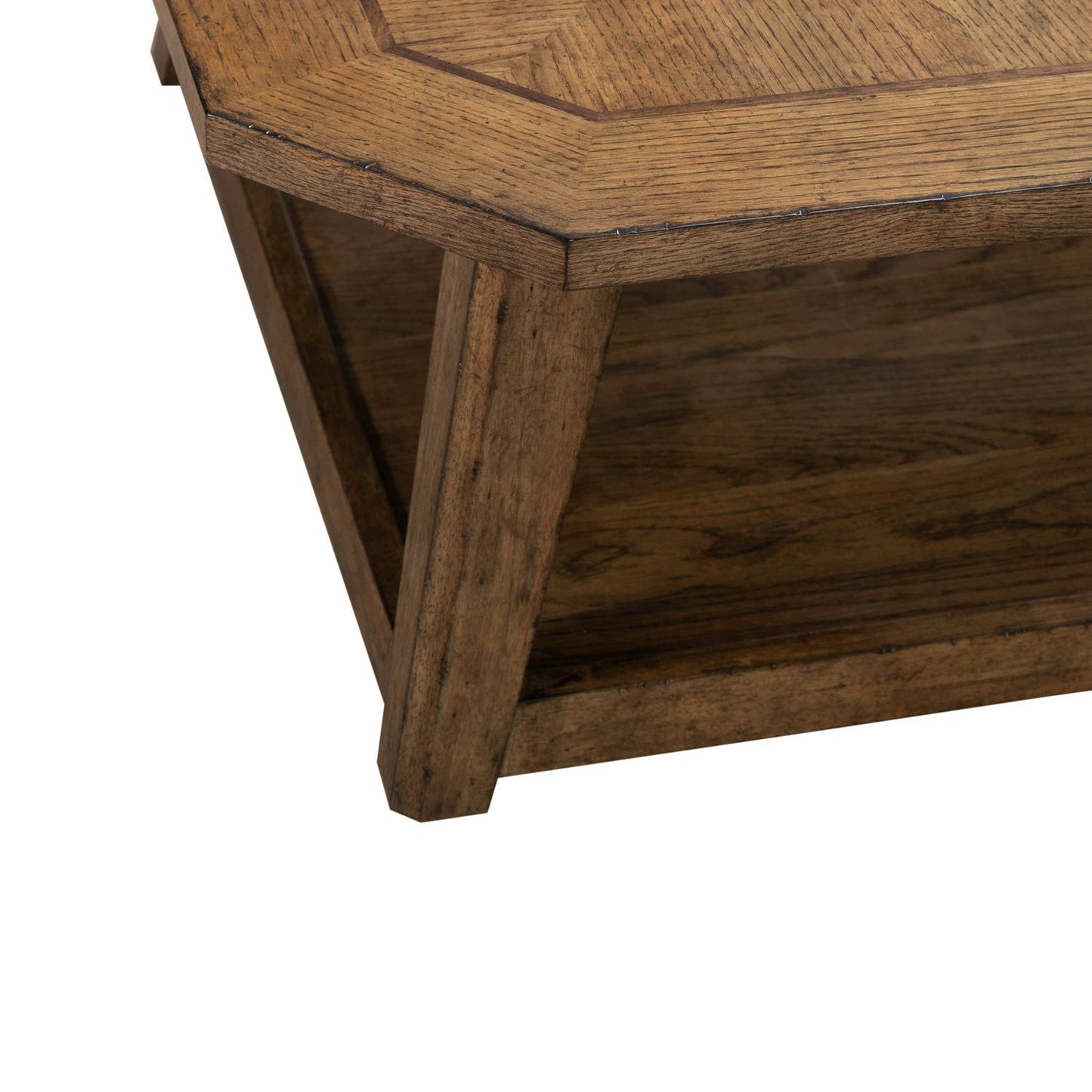 Carolina Park - Octagonal Cocktail Table - Brown