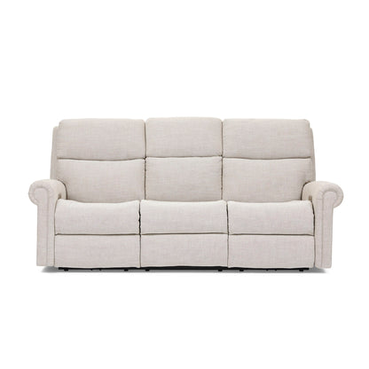 Bernard - Power Reclining Fabric Sofa With Console, Power Headrest, & Lumbar