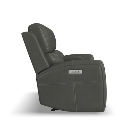 Linden - Power Reclining Loveseat With Console & Power Headrests & Lumbar