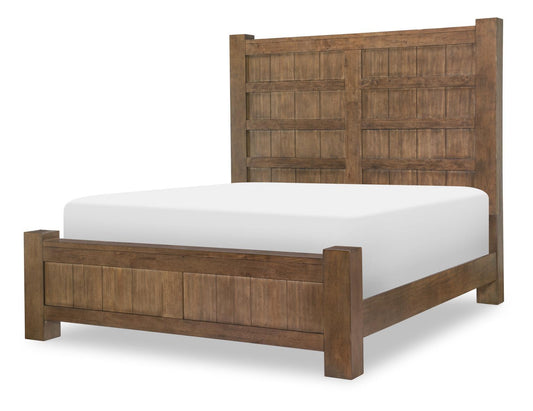 Artisan's Place - King Panel Headboard - Vintage Pine Ironwood