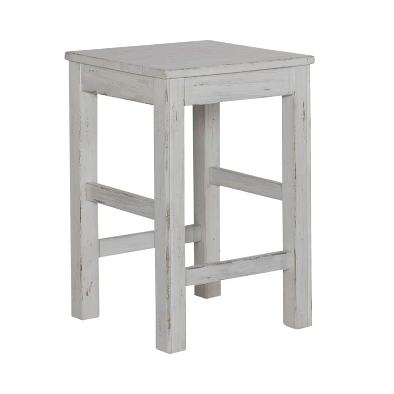 River Place - Console Stool - Riverstone White & Tobacco