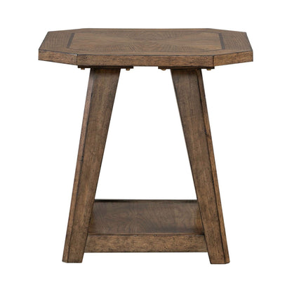 Carolina Park - Octagonal End Table - Brown