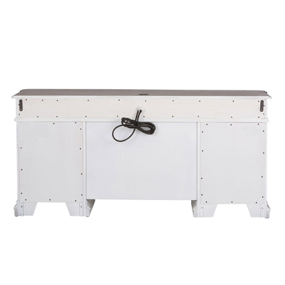 Magnolia Manor - Jr Executive Credenza Base - White
