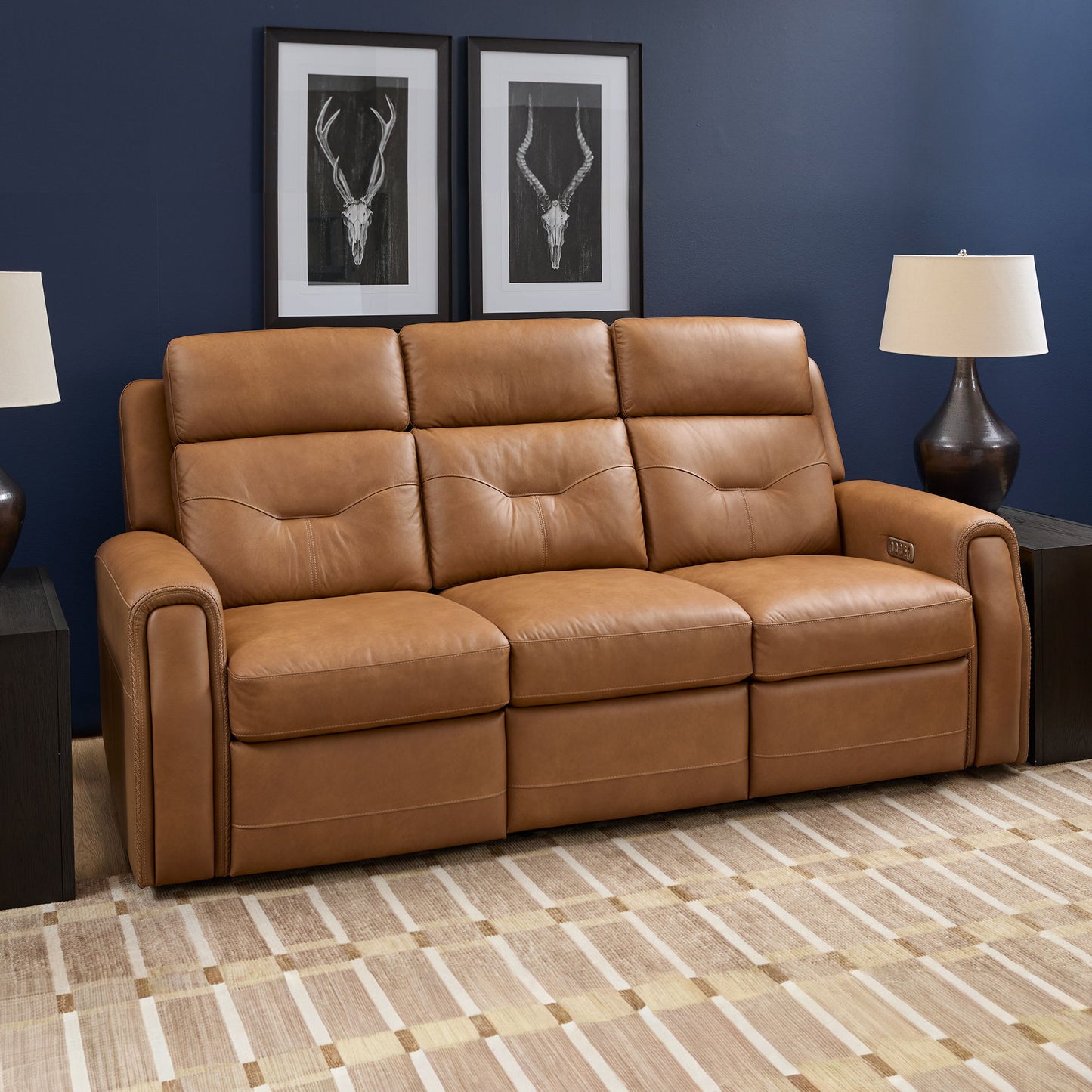 Felix - Power Reclining Sofa With Power Headrest, Lumbar, Heat & Massage