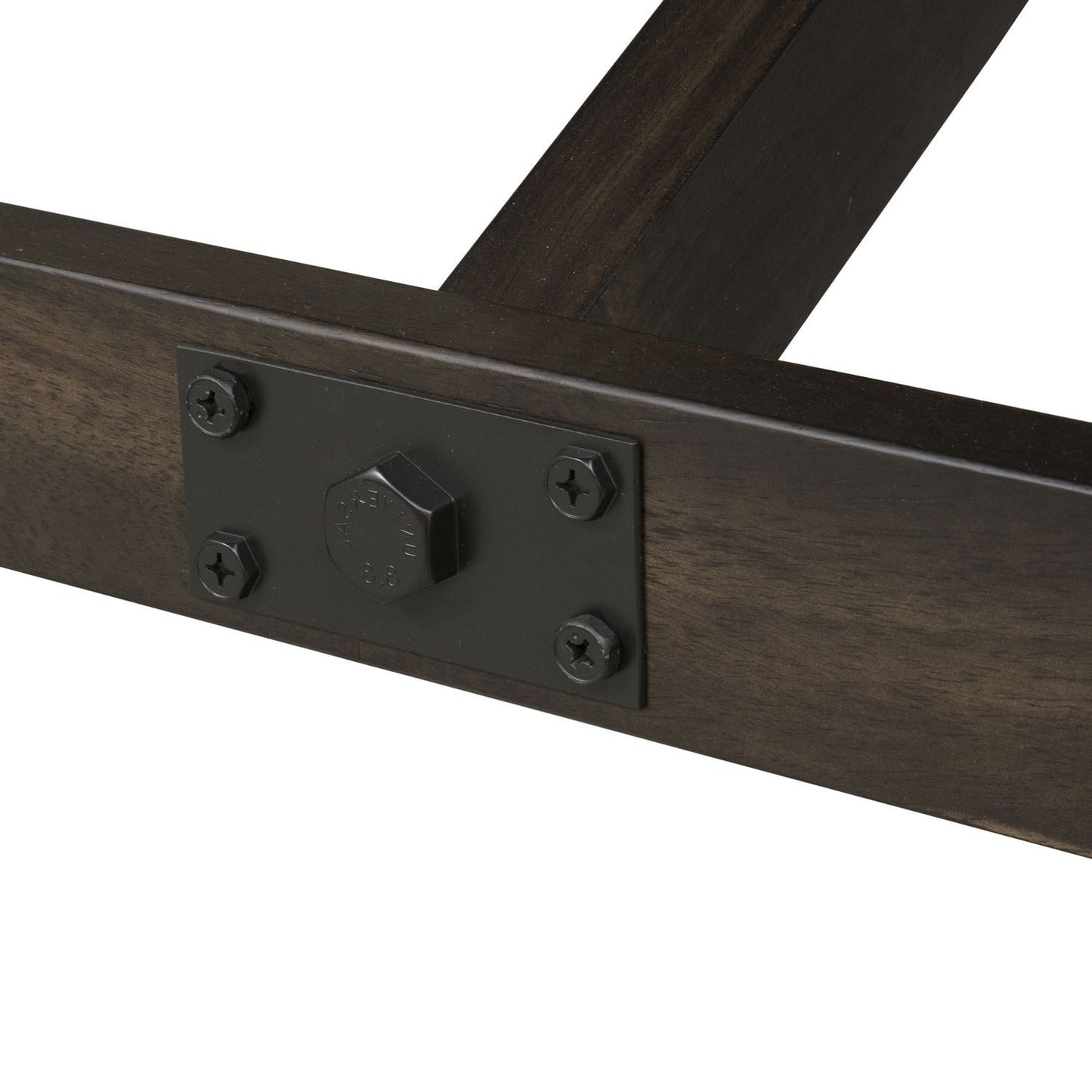 Double Bridge - Trestle Table Base - Dark Chestnut