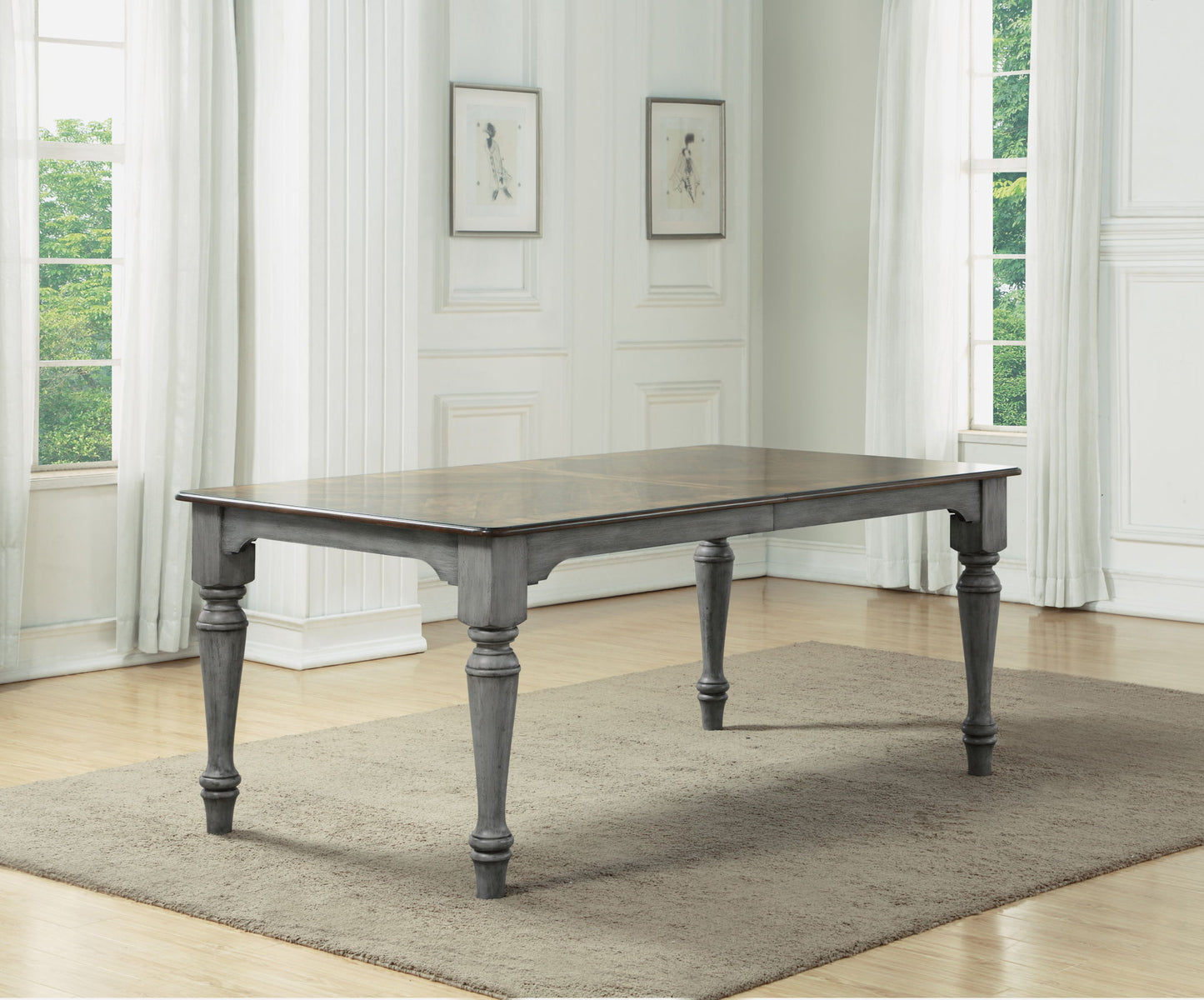 Plymouth - Rectangular Dining Table - Gray