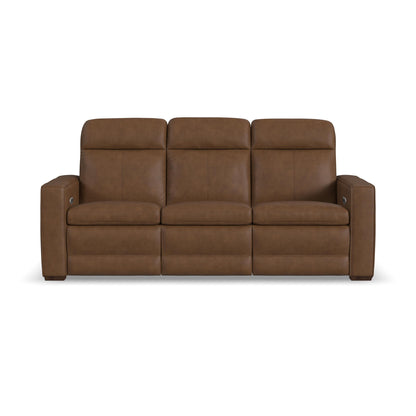 Dutch - Power Reclining Sofa With Console, Power Headrest, & Lumbar