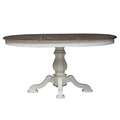 Magnolia Manor - Pedestal Table Top - White