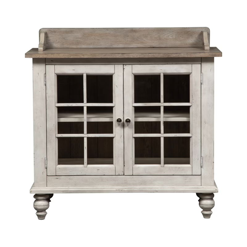 Whitney - Server - Antique Linen / Weathered Gray