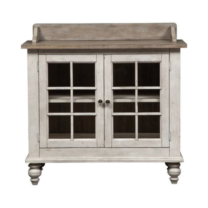 Whitney - Server - Antique Linen / Weathered Gray
