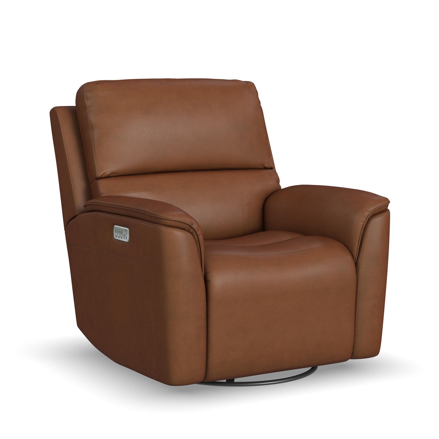 Henry - Power Swivel Gliding Recliner With Power Headrest, Lumbar, Heat & Massage